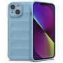 Mobigear Bumpy iPhone 14 Hoesje Flexibel TPU Backcover - Blauw
