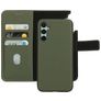 Mobiparts Samsung Galaxy A34 Hoesje Echt Leer Uitneembare 2in1 Bookcase Portemonnee - Groen