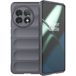 Mobigear Bumpy OnePlus 11 Hoesje Flexibel TPU Backcover - Antraciet