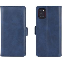 Mobigear Slim Magnet Samsung Galaxy A31 Hoesje Bookcase Portemonnee - Blauw