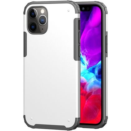 Mobigear Ultra Tough iPhone 12 Mini Hoesje Hardcase Backcover Shockproof - Wit