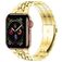 Mobigear Monaco Stalen Apple Watch Bandje Vouwsluiting - 49/46/45/44 mm - Goud