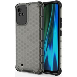 Mobigear Honeycomb Realme Narzo 50 4G Hoesje Hardcase Backcover Shockproof - Zwart