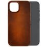 Mobilize Premium iPhone 15 MagSafe Hoesje Echt Leer Backcover - Burned Cognac