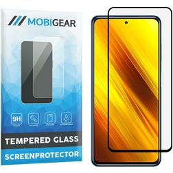 Mobigear Premium POCO X3 Glazen Screenprotector - Case Friendly - Zwart