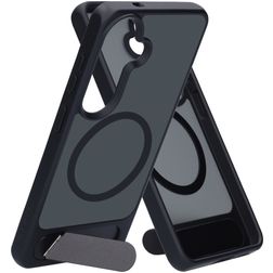 Mobiparts Hardcover Samsung Galaxy S26 MagSafe Hoesje Hardcase Backcover met Standaard - Satin Black