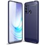 Mobigear Brushed Slim Motorola Moto G60 Hoesje Flexibel TPU Backcover - Blauw