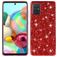 Mobigear Glitter Samsung Galaxy A51 Hoesje Hardcase Backcover - Rood
