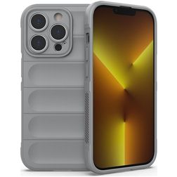 Mobigear Bumpy iPhone 14 Pro Hoesje Flexibel TPU Backcover - Grijs