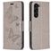 Mobigear Butterfly Samsung Galaxy S24 Plus Hoesje Bookcase Portemonnee - Grijs