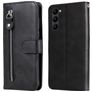Mobigear Zipper Samsung Galaxy S23 Hoesje Bookcase Portemonnee - Zwart