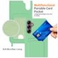 Mobigear Lanyard Card Samsung Galaxy A16 Siliconen Hoesje met koord en Pasjeshouder - Groen