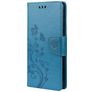 Mobigear Flowers Samsung Galaxy A23 Hoesje Bookcase Portemonnee - Blauw
