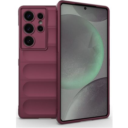 Mobigear Bumpy Samsung Galaxy S25 Ultra Hoesje Flexibel TPU Backcover - Rood