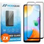 Mobigear Premium Xiaomi Redmi 10C Glazen Screenprotector - Case Friendly - Zwart (2-Pack)