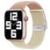 Mobigear Braided Dual Nylon Apple Watch Bandje Klemsluiting - 49/46/45/44 mm - Roze / Sterrenlicht