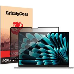 GrizzlyCoat MacBook Air 13 Inch (2022-2026) Screenprotector Privacy Folie - Case Friendly - Zwart
