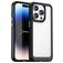Mobigear Crystal iPhone 15 Pro Hoesje Hardcase Backcover - Transparant / Zwart