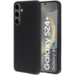 Mobiparts Samsung Galaxy S24 Plus Siliconen Hoesje Backcover - Zwart