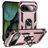 Mobigear Armor Ring Google Pixel 9 Hoesje Hardcase Backcover Shockproof met Ringhouder - Roségoud