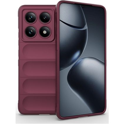 Mobigear Bumpy Xiaomi 14T Pro Hoesje Flexibel TPU Backcover - Rood