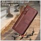 Mobigear Zipper iPhone 17 Pro Max Hoesje Bookcase Portemonnee - Bruin