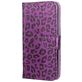 Mobigear Leopard iPhone XS Hoesje Bookcase Portemonnee - Paars