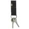 Valenta Keychain Leren Sleutelhanger met Muntvak - Zwart