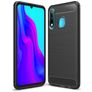 Mobigear Brushed Slim Huawei P30 Lite Hoesje Flexibel TPU Backcover - Zwart