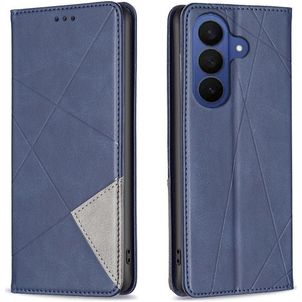 Mobigear Rhombus Slim Samsung Galaxy A27 Hoesje Bookcase - Blauw