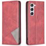 Mobigear Rhombus Slim Samsung Galaxy S25 Hoesje Bookcase - Rood