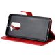Mobigear Zipper Xiaomi Redmi Note 9 Hoesje Bookcase Portemonnee - Rood