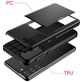 Mobigear Card Samsung Galaxy S21 Ultra Hoesje Hardcase Backcover Shockproof met Pasjeshouder - Grijs
