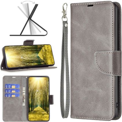 Mobigear Excellent Google Pixel 8 Hoesje Bookcase Portemonnee - Grijs