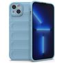 Mobigear Bumpy iPhone 14 Plus Hoesje Flexibel TPU Backcover - Blauw