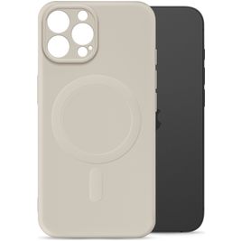 My Style Protective Flex iPhone 16 Pro Max MagSafe Hoesje Flexibel TPU Backcover - Antique White