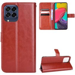 Mobigear Wallet Samsung Galaxy M33 Hoesje Bookcase Portemonnee - Bruin