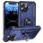 Mobigear Armor Ring iPhone 15 Pro Hoesje Hardcase Backcover Shockproof met Ringhouder - Blauw