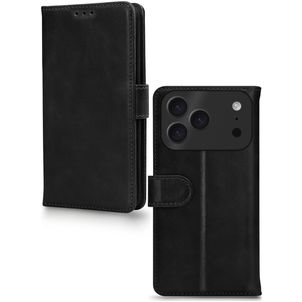 Mobilize Premium Gelly iPhone 17 Pro Max Hoesje Bookcase Portemonnee - Zwart