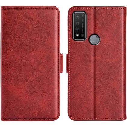 Mobigear Slim Magnet TCL 20 R 5G Hoesje Bookcase Portemonnee - Rood