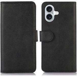 Mobigear Wallet iPhone 17 Hoesje Bookcase Portemonnee - Zwart