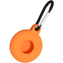 Mobigear Circle Key Apple AirTag Hoesje Flexibel TPU Sleutelhanger - Oranje