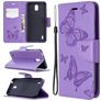 Mobigear Butterfly Nokia 1.3 Hoesje Bookcase Portemonnee - Paars