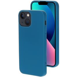 Mobiparts iPhone 13 Mini Siliconen Hoesje Backcover - Blueberry Blue Mobiparts iPhone 13 Mini Siliconen Hoesje Backcover - Blueberry Blue