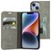 Mobiparts Classic Wallet iPhone 14 Hoesje Bookcase Portemonnee - Granite Grey