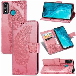 Mobigear Butterfly HONOR 9X Lite Hoesje Bookcase Portemonnee - Roze