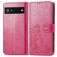 Mobigear Clover Google Pixel 6a Hoesje Bookcase Portemonnee - Magenta