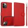 Mobigear Wallet iPhone 16 Pro Hoesje Uitneembare 2in1 Bookcase Portemonnee - Rood