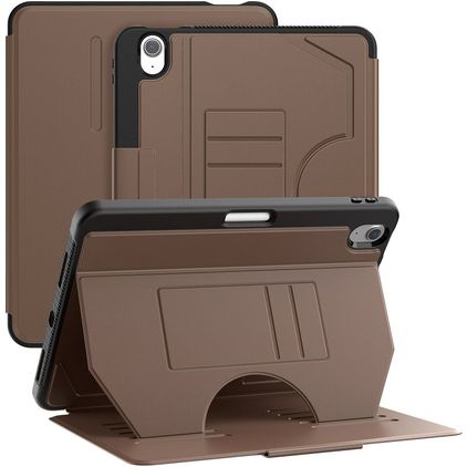 Mobigear Magnetic Folio iPad Air 11 Inch (2026) Hoes Bookcase + Stylus Houder - Bruin