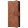 Mobigear Zipper Samsung Galaxy Note 10 Lite Hoesje Bookcase Portemonnee - Bruin